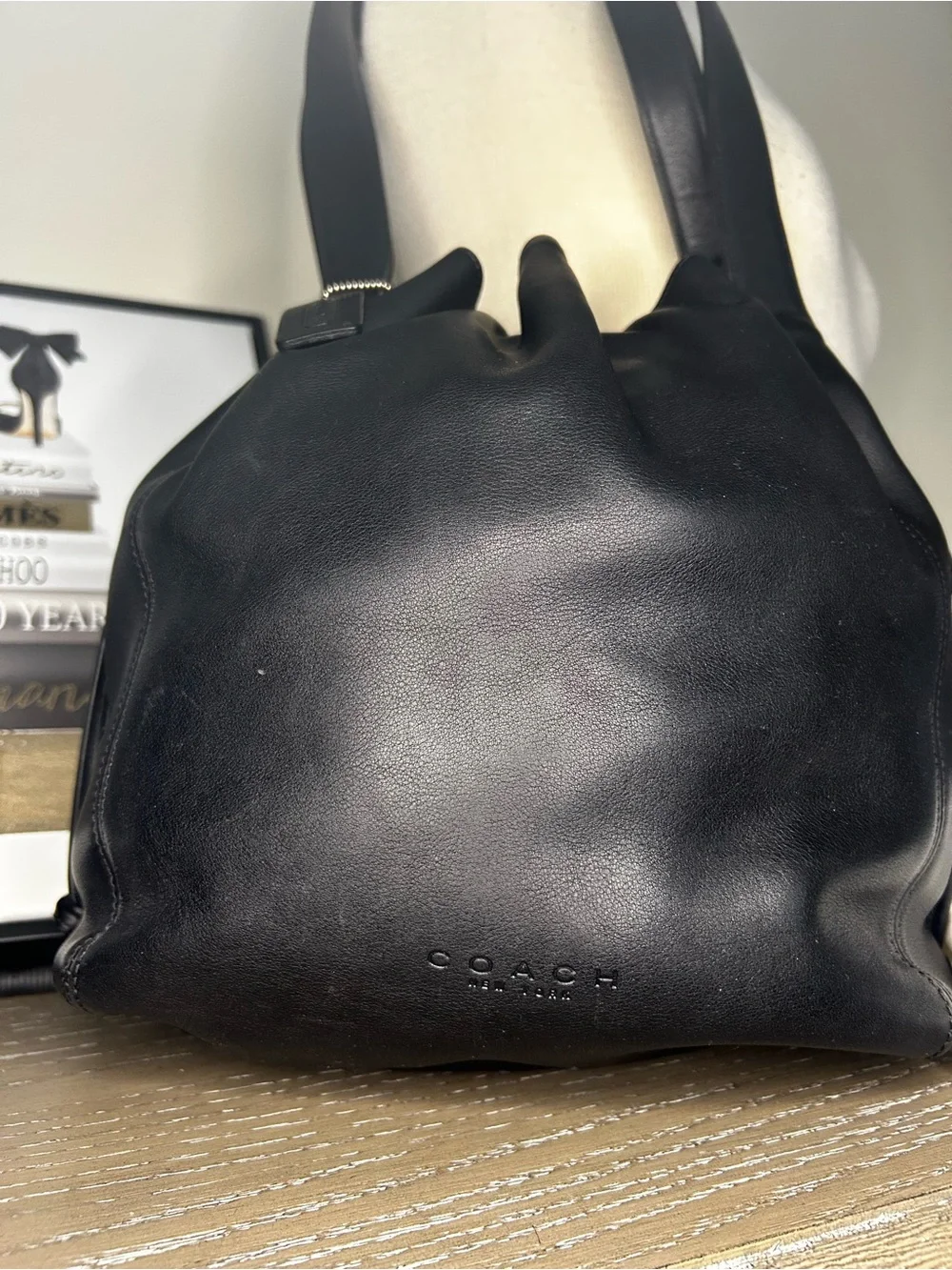 Coach Vintage Lexington Drawstring Bucket Bag 4180 – Black TannedGlove Leather
